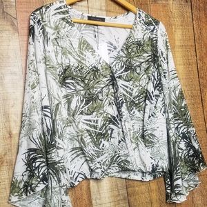 Sanctuary | Gilligan Bell Sleeve Wrap Tiki Palm